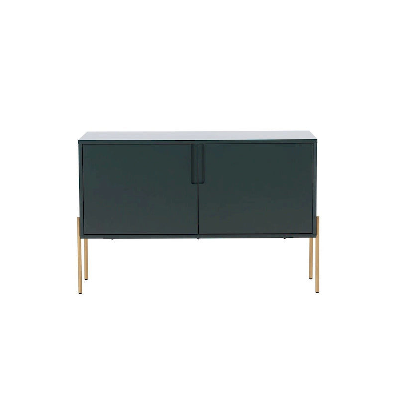 Green Cupboard Console Table with Storage, Sideboard Buffet Table for Living Room & Kitchen - 48.4 inch
