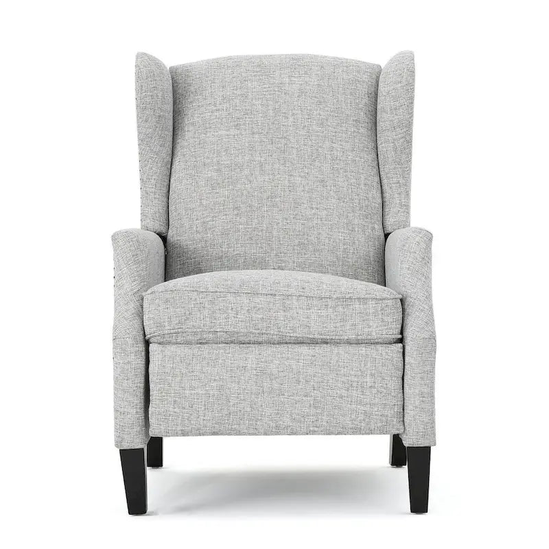 Traditional Fabric Recliner Chairs with Studded Border