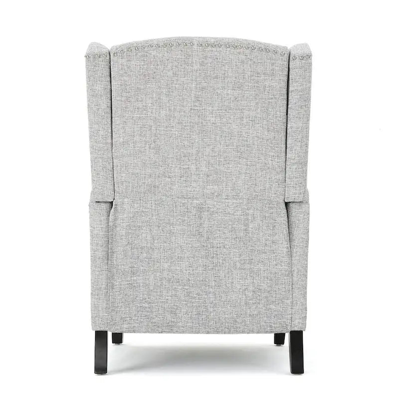 Traditional Fabric Recliner Chairs with Studded Border