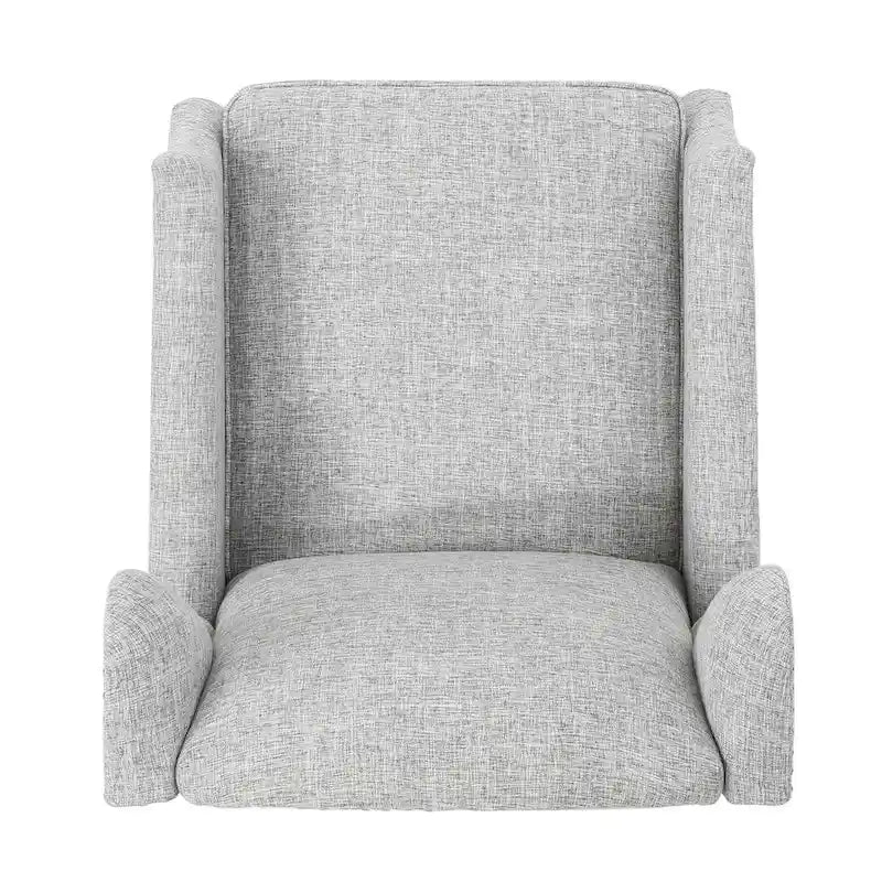 Traditional Fabric Recliner Chairs with Studded Border