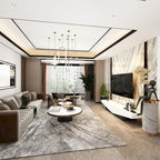 TV-Schrank in Schwarz-Weiß, Entertainment-Center mit 2 Schubladen - 78.7W