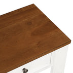 Consolle da 63 in legno di pino con 4 cassetti e 1 ripiano inferiore
