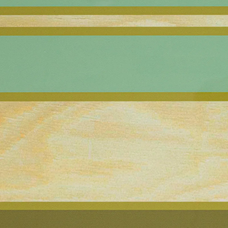 Striped Surfboard Oval Coffee Table, Multicolor